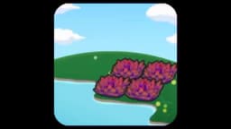 Hydrated red tall grass