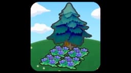 Tree-shaded graceful flower bed