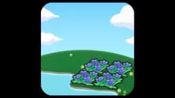 Hydrated graceful flower bed