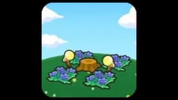 Flower garden stump stage