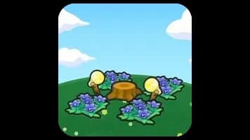 Flower garden stump stage