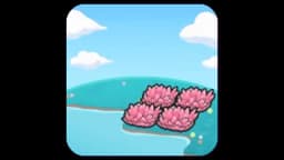 Hydrated pink tall grass