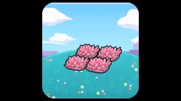 Elevated pink tall grass