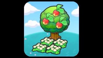 Tree-shaded fluffy flower bed