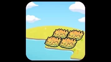 Hydrated yellow tall grass