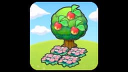 Tree-shaded flower bed