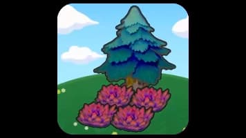 Tree-shaded red tall grass