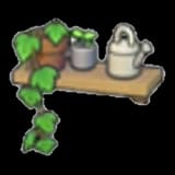 Decorative plant shelf