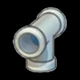 Iron pipe (downward T)