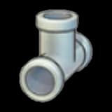 Iron pipe (upward T)