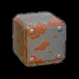 Rusted iron-plate flooring