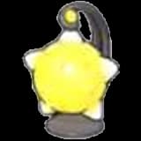 Yellow meteor lamp