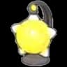 Yellow meteor lamp